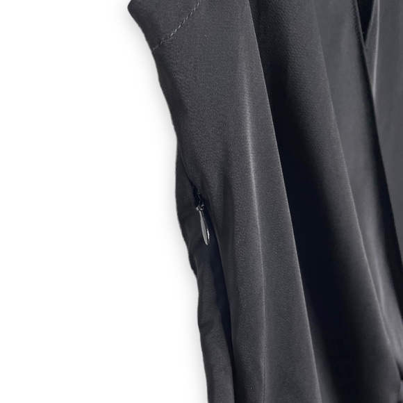 Allsaints | NWT Callie Drape Dress in Black XS - Picture 3 of 9